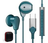 TIANYI-Écouteurs USB C in-Ear avec Microphone Casque USB C pour Samsung Galaxy S23 S22 Ultra S21 S20 FE A53,Casque avec Fil contrôle du Volume HiFi stéréo pour Xiaomi 12 11T Pixel 7 6 Pro OnePlus 10