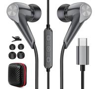 TIANYI-Écouteurs USB Type-C filaires pour iPhone 17 16 15 Plus, Intra-Auriculaires avec contrôle du Volume et Micro, pour Xiaomi 15 Ultra Poco M7 Pixel 10 9 Pro Fold, pour OnePlus Pad Open 13R