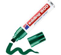 Tianyi-Edding 800 Marqueur Permanent - Vert - 1 Stylo - Pointe Biseautée 4-12 Mm - Pour Des Marquages Larges - Sèche Vite, Résiste À L'eau Et Aux Frottements - Pour Carton, Plastique, Bois, Métal, Ve