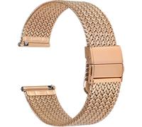 Tianyi-Elite Bracelet De Montre En Metal Pour Femme Et Homme, Maille Tissée, Acier Inoxydable 316l, Dégagement Rapide, Fermoir Pliable Améliorée, 14mm 16mm 18mm 20mm 22mm