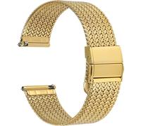 Tianyi-Elite Bracelet De Montre En Metal Pour Femme Et Homme, Maille Tissée, Acier Inoxydable 316l, Dégagement Rapide, Fermoir Pliable Améliorée, 14mm 16mm 18mm 20mm 22mm