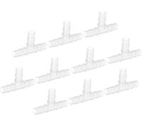 Tianyi-Embouts De Tuyau En Plastique En T De 5/8"", 10 Pièces, Raccord En T Égal En Forme De T À 3 Voies, Raccord De Jonction De Mender Adaptateur Union Intersection Barbelé, Transparent