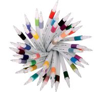 Tianyi-Emott Uni Mitsubishi Pencil - Pochette De 5 Feutres Island Colors - Pour Écrire, Dessiner, Tracer Avec Style ! - Pointe Fine 0,4 Mm - Vert, Bleu Ciel, Bleu Turquoise, Jaune Fonce, Marron