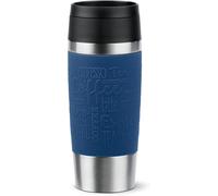 Tianyi-Emsa N20203 Travel Mug Classic Gobelet Isotherme 0,36 L Bouchon À Vis Confortable Acier Inoxydable 4 H Chaud Et Froid 8 H 100% Étanche Passe Au Lave-Vaisselle Ouverture À 360° Bl