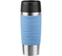 Tianyi-Emsa N20213 Travel Mug Wave Gobelet Isotherme, 0,36 L, Avec Bouchon À Vis Confortable, En Acier Inoxydable, Chaud 4 H Et Froid Pendant 8 H, 100% Étanche, Passe Au Lave-Vaisselle, Ouverture À 3