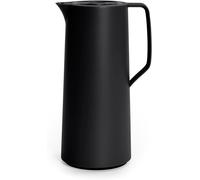Tianyi-Emsa N41707 Motiva Bouteille Isotherme 1 Litre Plastique Fermeture Quick Press 12 H Chaud Et 24 H Froid Piston En Verre Fabriqué En Allemagne Design Nordique Noir