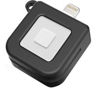 TIANYI-Encased Étui porte-clés pour lecteur carré Magstripe - Tous les modèles (Lightning et 3,5 mm) - Coque de protection à clipser avec boucle de support porte-clés - Accès par balayage complet (1