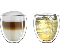 Tianyi-Ensemble De 2 Verres Thermique À Double Paroi Xxl Bellied, Résistant À La Chaleur En Verre Borosilicaté, Verre À Café/Thé 400ml