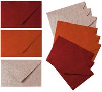 Tianyi-Enveloppe-24 Pcs, 16.5 * 11cm Enveloppe Cadeau, 3 Couleurs,Enveloppe Couleur, Convient Pour Noël, La Saint-Valentin, Invitation (Rose, Orange, Rouge, Autocollants Et Cartes Non Inclus)