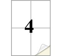 TIANYI-Étiquettes autocollantes pour imprimante A4 blanches, 100 étiquettes, étiquettes autocollantes pour imprimante pour adresses 105x148 mm compatibles avec imprimantes jet d'encre et laser