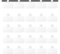 Tianyi-Etiquettes Pour Câbles, Grand Format, Pour Organiser Et Identifier Vos Câbles, Etiquette Pour Ecrire À La Main, Réutilisable, Polyvalent \U2013 20 Pcs(Blanc¿