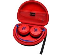 TIANYI-Etui pour Casque jbl jr310bt Pochette Casque Audio bloothooh Sacoche sans Fil Pliable (Rouge)
