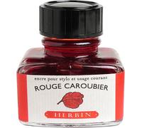 Tianyi-Exacompta Herbin 13022t - Un Flacon D'encre 30 Ml Pour Stylo-Plumes Et Stylos Roller, Rouge Caroubier