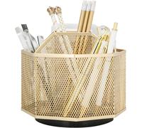 Tianyi-Exerz Organiseur De Bureau/Organiseur De Bureau/Porte-Stylos/Organisateur Multifonction (Doré)