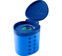 Tianyi-Faber-Castell 181790 - Taille-Crayon Grippy Avec Protection De Coupe, Taille-Crayon Bleu Avec Récipient