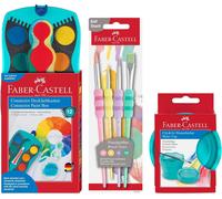 Tianyi-Faber-Castell 205036 - Kit De Peinture Connector Avec Boîte De Peinture À L'eau, Lot De 4 Pinceaux Et Gobelets À Pinceaux