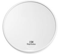 Tianyi-Fantasy Miroir Marque Miroir Modèle Avec Ventouses, Plastique Blanc, Temps Élargis, 41003 Ø 13 Cm, 15x Multicolore