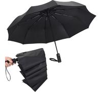 Tianyi-Fatonesaupf50 + Parapluie Pliant De Voyage De Protection Uv, Protection Solaire D'ouverture Automatique, Protection Contre La Pluie Et Le Vent Parapluie Portatif Robuste De 10 Nervures Compact