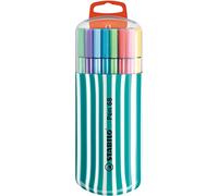 Tianyi-Feutre Dessin Pen 68 - Etui Zebrui Turquoise X 20 Feutres Pointe Moyenne - Coloris Assortis