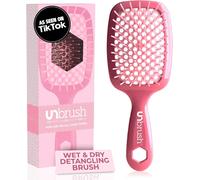 Tianyi-Fhi Heat Unbrush Wet & Dry Brosse À Cheveux Démêlante Rose Foncé