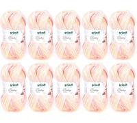 TIANYI-Fil Baby Color (Fil pour Tricot & Crochet au caractère laineux, composé de 70% d`Acrylique et 30% de Polyamide, 50 g / 150 m, Aiguilles n° 3 ¿ à 4 ¿, 10 x 50 g), Corallo Colorato