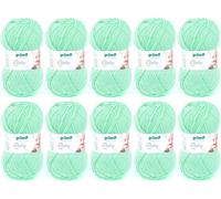 TIANYI-Fil Baby uni (fil spécial bébé pour tricot & crochet, certifié OEKO-TEX® robuste et facile d'entretien, 70 % acrylique et 30 % polyamide, 50 g / 150 m, aiguilles n° 3 ¿ à 4 ¿, 10 x 50 g), Min