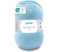 TIANYI-Fil Big Mamma uni (fil pour tricot & crochet au caractère laineux, composé à 100% d`acrylique, 400 g / 1040 m, aiguilles n° 3 ¿ à 4 ¿, 1 x 400 g), Ice mint