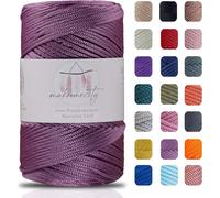 Tianyi-Fil De Macramé De Qualité Supérieure,2 Mmx230 M,En Polypropylène,Pour Artisanat, Décoration De La Maison, Assiette De Table, Sac À Main, Coureur, Attache-Tétine,20 Couleurs (Prunes)