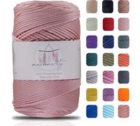 Tianyi-Fil De Macramé De Qualité Supérieure,2 Mmx230 M,En Polypropylène,Pour Artisanat, Décoration De La Maison, Assiette De Table, Sac À Main, Coureur,Attache-Tétine,20 Couleurs (Rose)