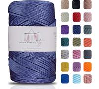 Tianyi-Fil De Macramé De Qualité Supérieure,2 Mmx230 M,En Polypropylène,Pour Artisanat, Décoration De La Maison, Assiette De Table, Sac À Main, Coureur,Attache Tétine,20 Couleurs (Bleu Denim )