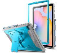 TIANYI-Fintie Shockproof Case for Samsung Galaxy Tab S6 Lite 10.4 inch 2024/2022/2020, Tuatara Rugged Unibody Hybrid Bumper Kickstand Cover with Built-in Screen Protector, Sky Blue