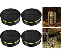 TIANYI-Flintronic Lampes Solaires de Rechange, Panneau Solaire Lanterne Couvercle de Rechange, 4PCS Lampe Solaire de Rechange pour Lantern 7.9cm, Remplacement de Couvercles Solaires pour Extérieur Dé