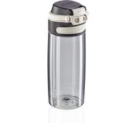 Tianyi-Flip Gourde Réutilisable (550 Ml), Bouteille Plastique Tritan 100 % Étanche, Bouteille Infusion Avec Filtre, Utilisable À Une Main, Argenté
