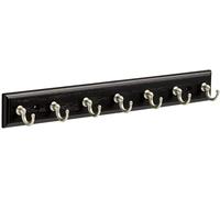 Tianyi-Franklin Laiton Fbkeyt7-Bse-R 34,3 Cm Key Rail Avec 7 Crochets En Noir Et Nickel Satiné, Fbkeyt7-Bse-R