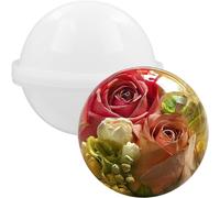 Tianyi-Funshowcase Moule Sphère En Silicone Pour Résine Époxy, Fabrication De Bijoux, Cire De Bougie, Savon Fait Maison, Bombe De Bain 10,2 Cm