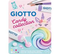 Tianyi-Giotto Candy Collection - Boîte 7 Tubes 21ml De Gouache Pastel + 1 Pinceau + 1 Crayon Graphite