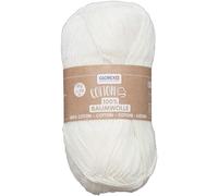 TIANYI-Glorex 100% Coton, Polyvalent pour Tricot, Crochet et Bricolage, très Bonne qualité, Doux et Lavable, 50 g, Environ 170 m, Naturel, Set Pièces