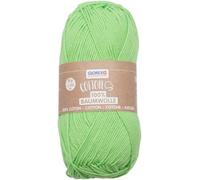 TIANYI-Glorex 100% Coton, Polyvalent pour Tricot, Crochet et Bricolage, très Bonne qualité, Doux et Lavable, 50 g, Environ 170 m, Vert Clair, Set Pièces
