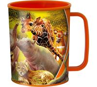 TIANYI-Gobelet - Cousins Proches de Deluxebase. Gobelet Art Lenticulaire Safari 3D. Gobelets en plastique de 300 ml pour enfants illustrations originales licence artiste renommé Michael Searle
