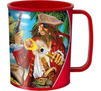 TIANYI-Gobelet - L'île aux pirates de Deluxebase. Gobelet Fantaisie Art Lenticulaire 3D. Gobelets plastique de 300 ml pour enfants illustrations originales licence artiste renommé Michael Searle