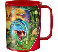 TIANYI-Gobelet - Sourires de Dinos de Deluxebase. Gobelet Art Lenticulaire Dinosaures 3D. Gobelets plastique de 300 ml enfants illustrations originales licence artiste renommé Michael Searle