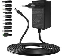 Tianyi-Gonew21 Adaptateur Secteur Alimentation 12v - Adaptateur Ac/Dc 2m Fil 10 Fiches, Universel 12v 2a 24w Sortie, Entrée Ac/Dc Adapter 200-240v 50-60hz, Pour Bande Led, Routeurs Et Autres( 2a)