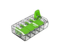 TIANYI-Green Range Bornier 5 fils à 4 mm², connecteurs d'épissure 5 pôles avec levier pour tous types de conducteurs enfichables, 221-425, 25 pièces