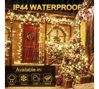 TIANYI-Guirlande Lumineuse Exterieure 50M 500 LED Guirlande Lumineuse Sapin de Noel Lumiere Sapin Led Electrique Deco Noel