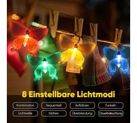 TIANYI-Guirlande Lumineuse Solaire de Jardin Papillon, 10m 50LED Étanche Guirlande Lumineuse Décoration Pour extérieur et intérieur clôture, pelouse, patio, fête d'été, Noël, vacances