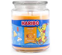 TIANYI-Haribo Winter Fun Bougie parfumée dans un verre - 510 g - Parfum d'hiver doux et épicé - Double mèche - Durée de combustion : 100 h - Bougie dans un verre - Idée cadeau de Noël