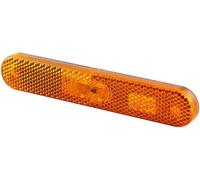 Tianyi-Hella 2ps 009 226-021 Feu Latéral - Led - 12v - Montage En Saillie/Collé - Couleur Du Voyant: Jaune - Couleur Led: Jaune - Câble: 250mm - Fiche: Amp - 2pôle - Gauche/Gauche - Quantité: 1