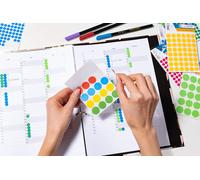 Tianyi-Herma 2276 Étiquettes Universelles Diamètre 32 Mm 360 Pièces Rouge Fluo