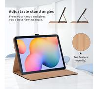 Tianyi-Hülle Für Samsung P620 Galaxy Tab S6 Lite 10.4" 2024/2022/2020 Sm-P620/ P625/ P610/ P613/ P615/ P619 Pu Schutzhülle Mit Tasche Auto Schlaf/Aufwach Funktion Smart Cover Mit Standfunktion - Rot
