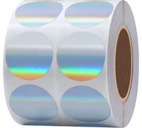 Tianyi-Hybsk Argent Autocollants Pois Code Couleur Ronde Pois Holographique Tiny 2,5 Cm Cm -- Total 1000 Étiquettes Par Rouleau 1 Roll